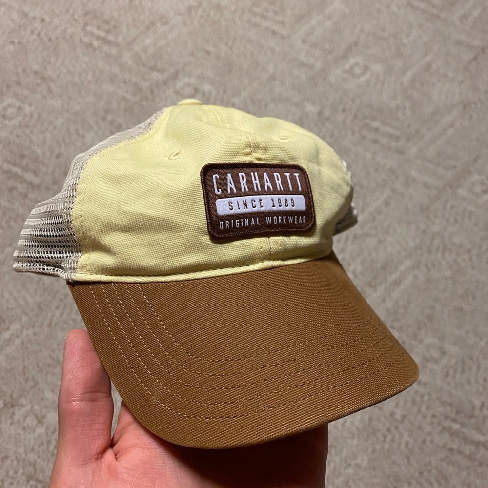 Carhartt Trucker Hat - Brown and Yellow